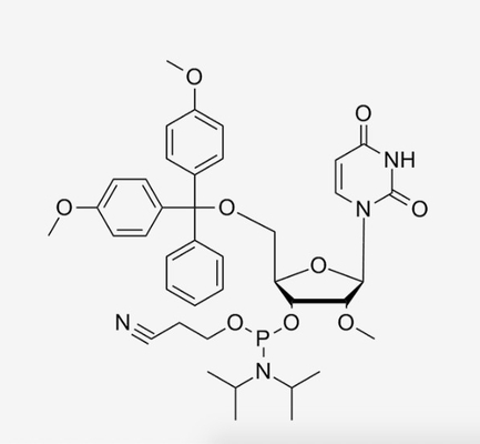 CAS 110764-79-9 5'-O--2'-O-Methyluridine Nukleotida yang Dimodifikasi 3'-CE Sintesis Oligonukleotida Fosforamidit