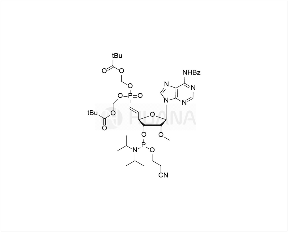 5'-POM-(E) -vinilfosfonat-2'-O-Me-rA(Bz)-3'-CE-fosforamidit