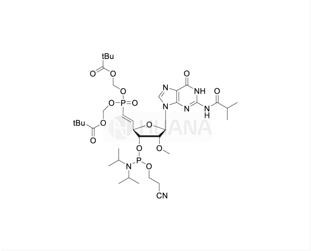5'-POM-(E) -vinyl phosphonate-2'-O-Me-rG ((iBu)-3'-CE-Phosphoramidite