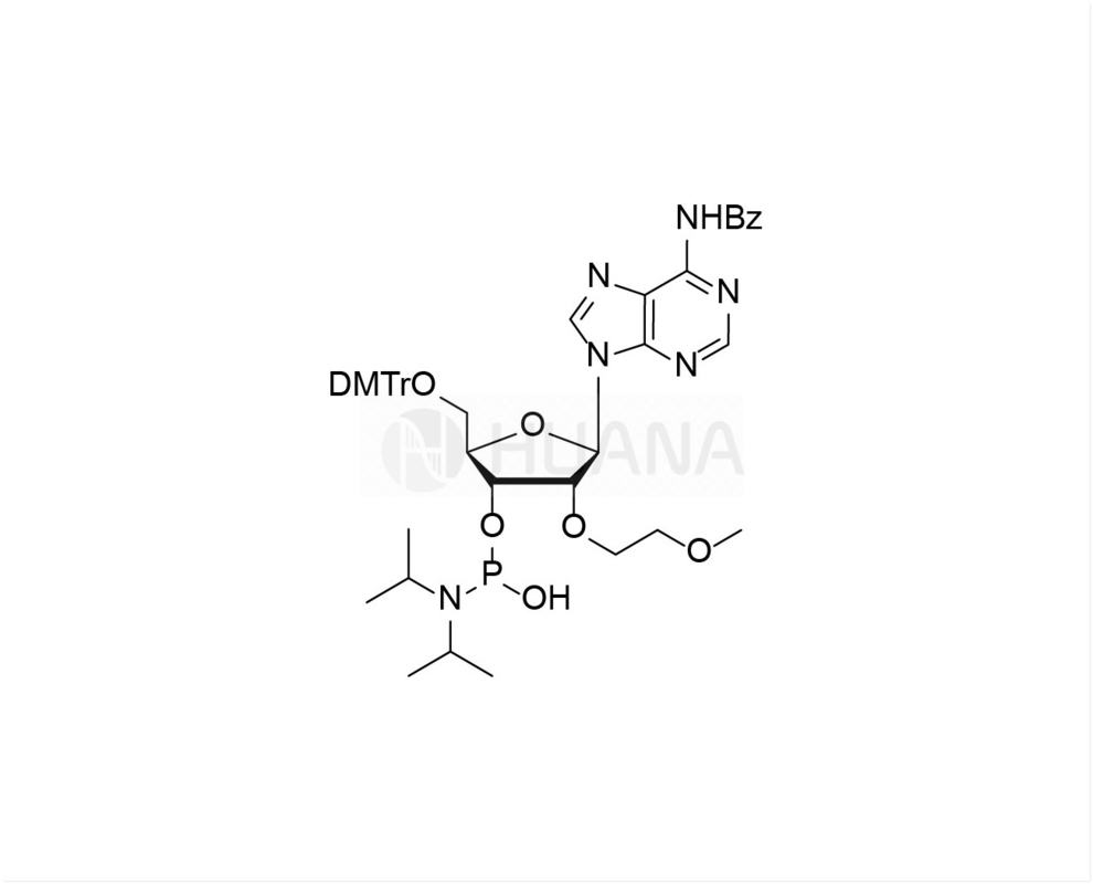 DMTr-2'-O-MOE-rA(Bz)-3'-CE-(1-hidroksi-N,N-diisopropil)fosforamidit