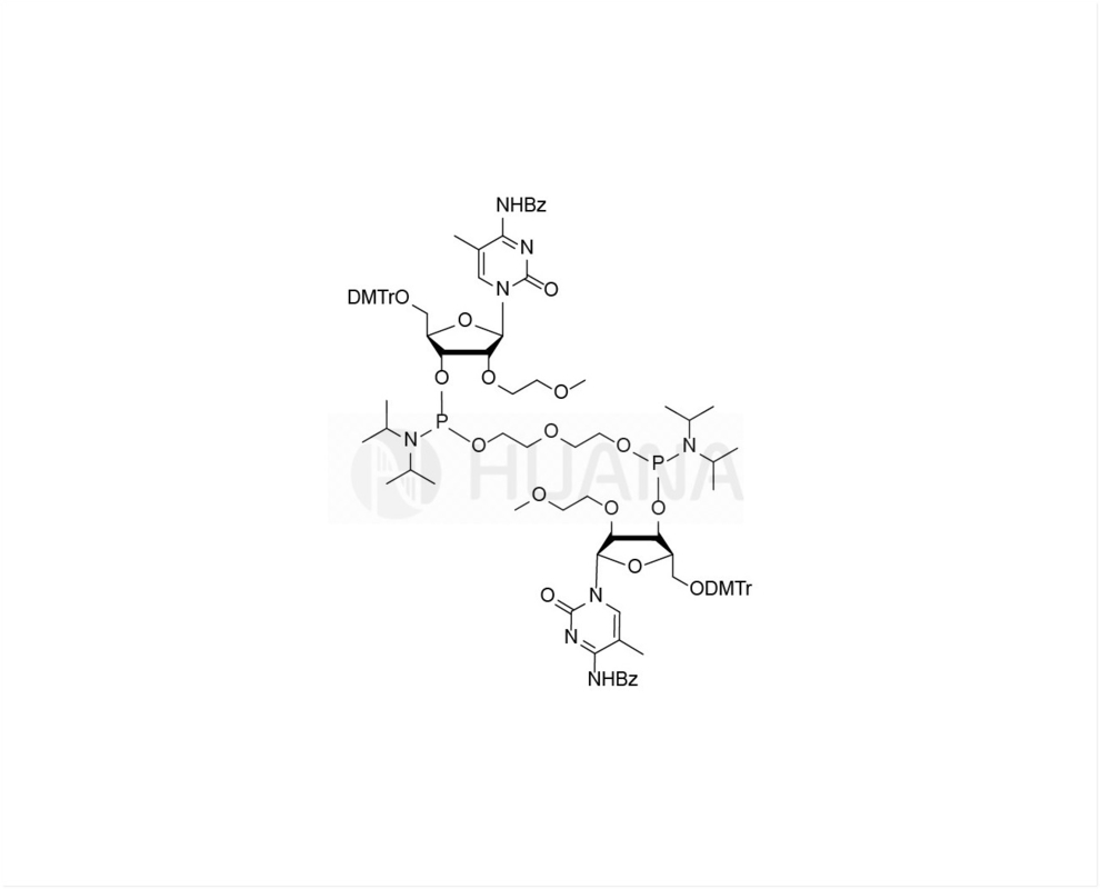 di ((5'-O-DMTr-2'-O-MOE-5-Me-rC(Bz)-3'-oksi) - ((oksibis ((etan-1,2-diil)) - bis ((diisopropilfosforamidit)