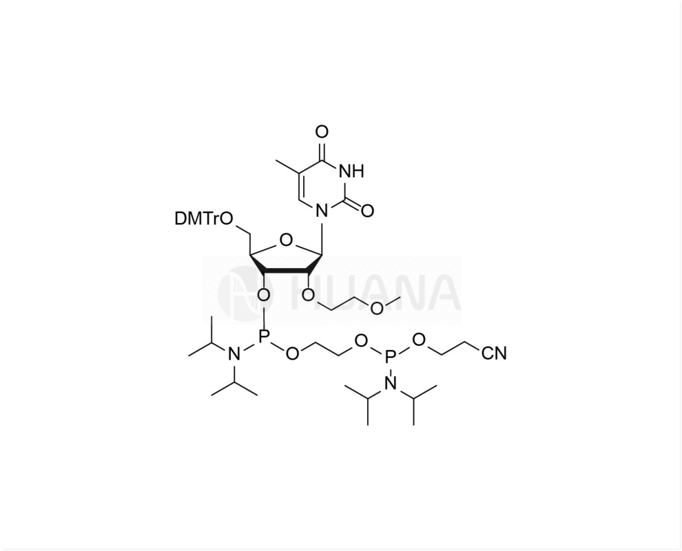 5'-O-DMT-2'-O-MOE-rT-3'- ((2-cianotoksi) ((diisopropylamino) fosforamidit) - etil-diisopropilfosforamidit